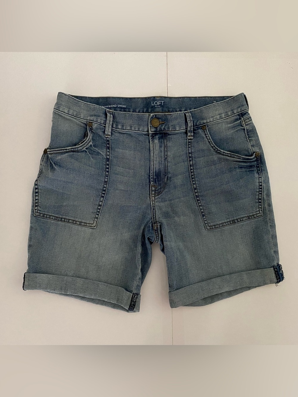 Loft Boyfriend Denim Shorts Size 10